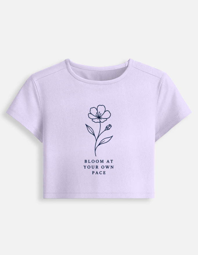 Bloom At Your Own Pace Baby Tee