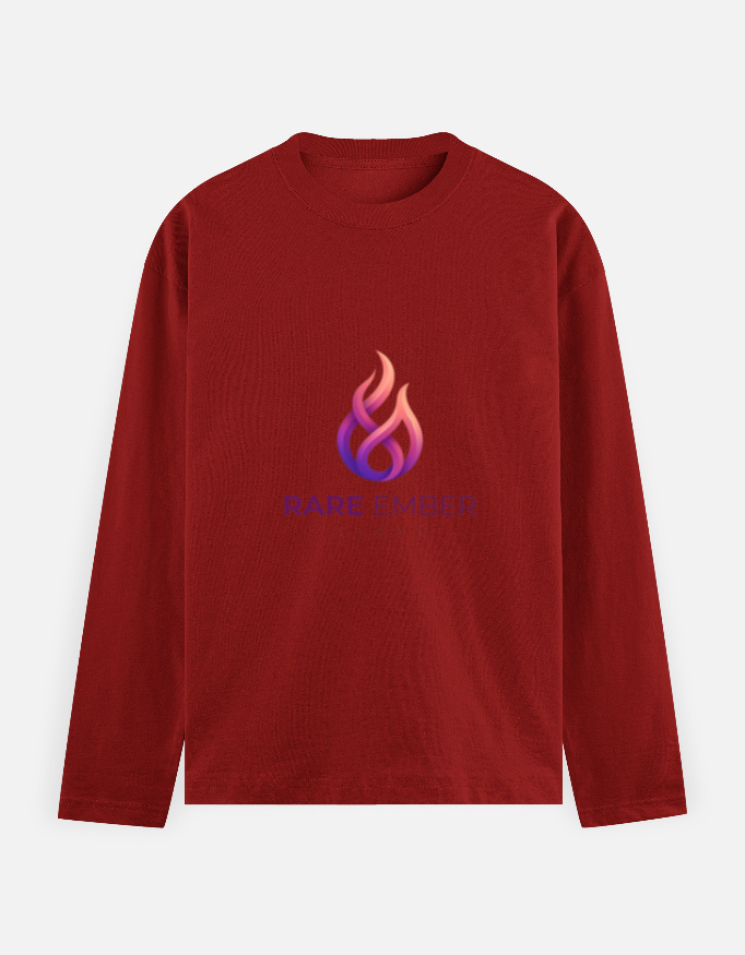 Men's Full Sleeve T-Shirt — Rare Ember Signature Graphic thumbnail 7