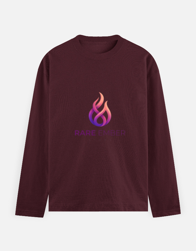 Men's Full Sleeve T-Shirt — Rare Ember Signature Graphic thumbnail 8