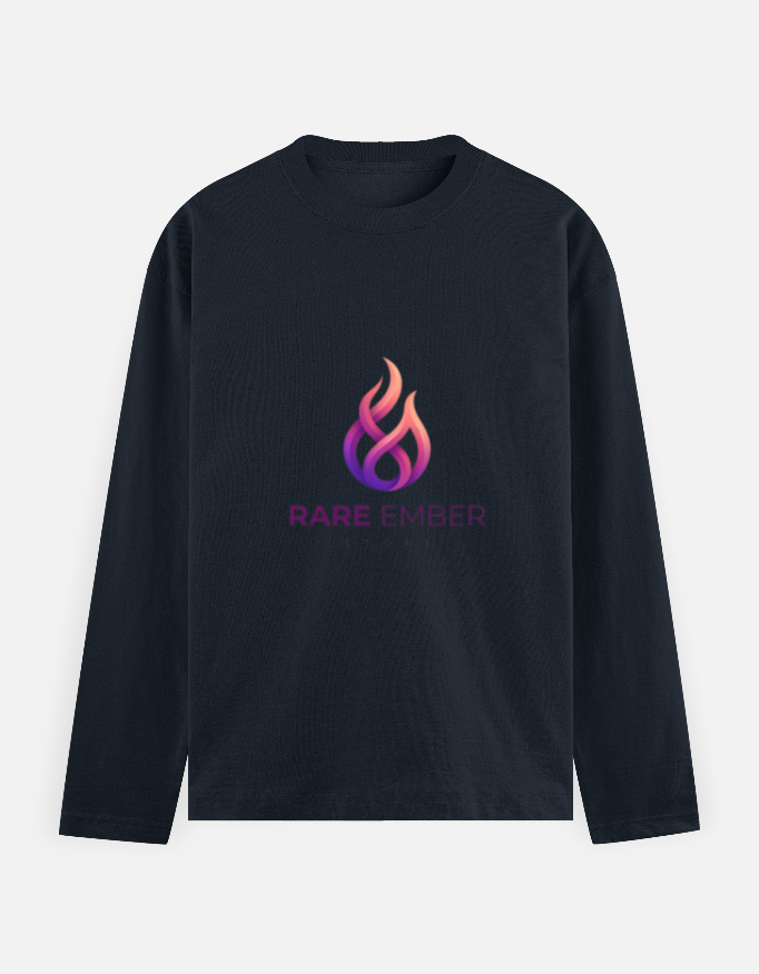 Men's Full Sleeve T-Shirt — Rare Ember Signature Graphic thumbnail 3