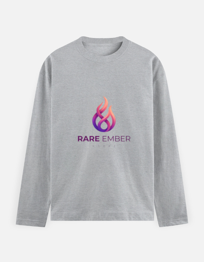 Men's Full Sleeve T-Shirt — Rare Ember Signature Graphic thumbnail 4